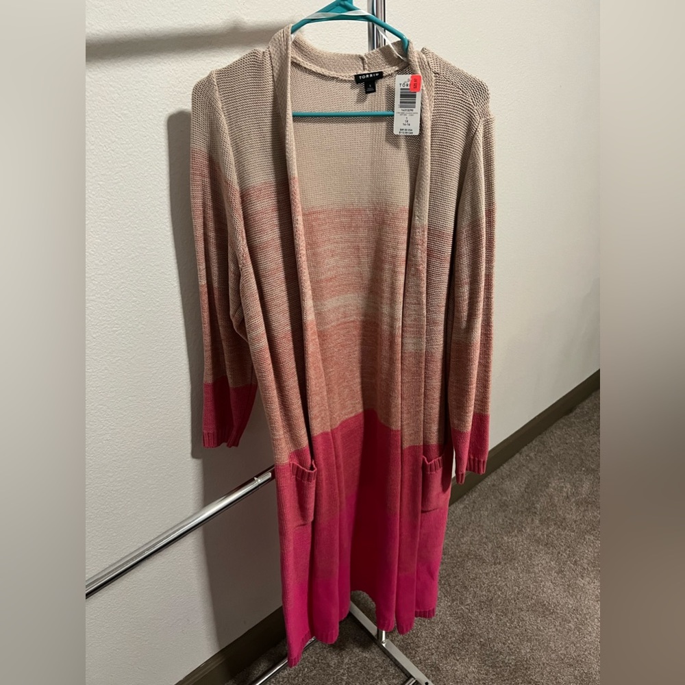 Pink cardigan - torrid size 1